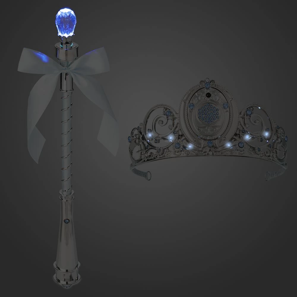 Disney Cinderella Light-Up Costume For Kids With Interactive Light-Up Wand And Tiara By A Leading Role 7 Disney Cinderella Light-Up Costume For Kids With Interactive Light-Up Wand And Tiara By A Leading Role - Image 5
