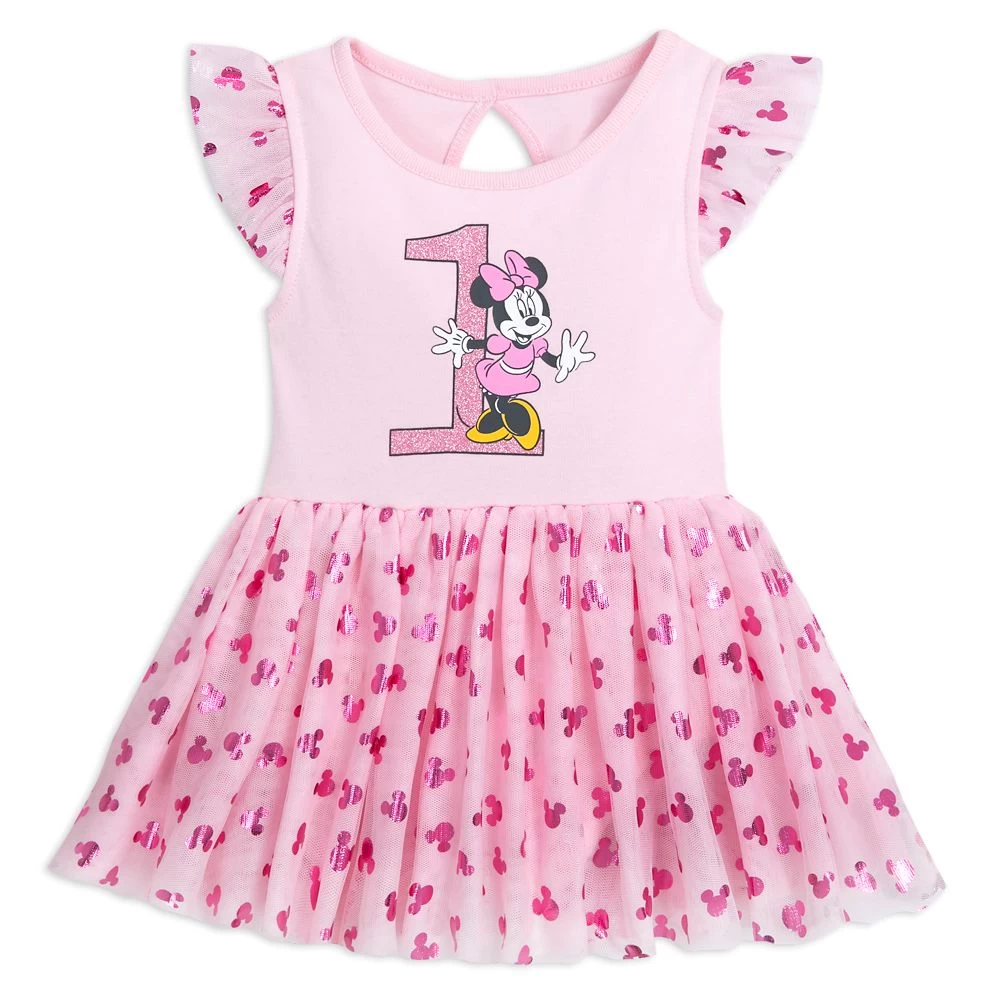 Disney Minnie Mouse 1st Birthday Dress Set For Baby 4 Disney Minnie Mouse 1st Birthday Dress Set For Baby - Image 2