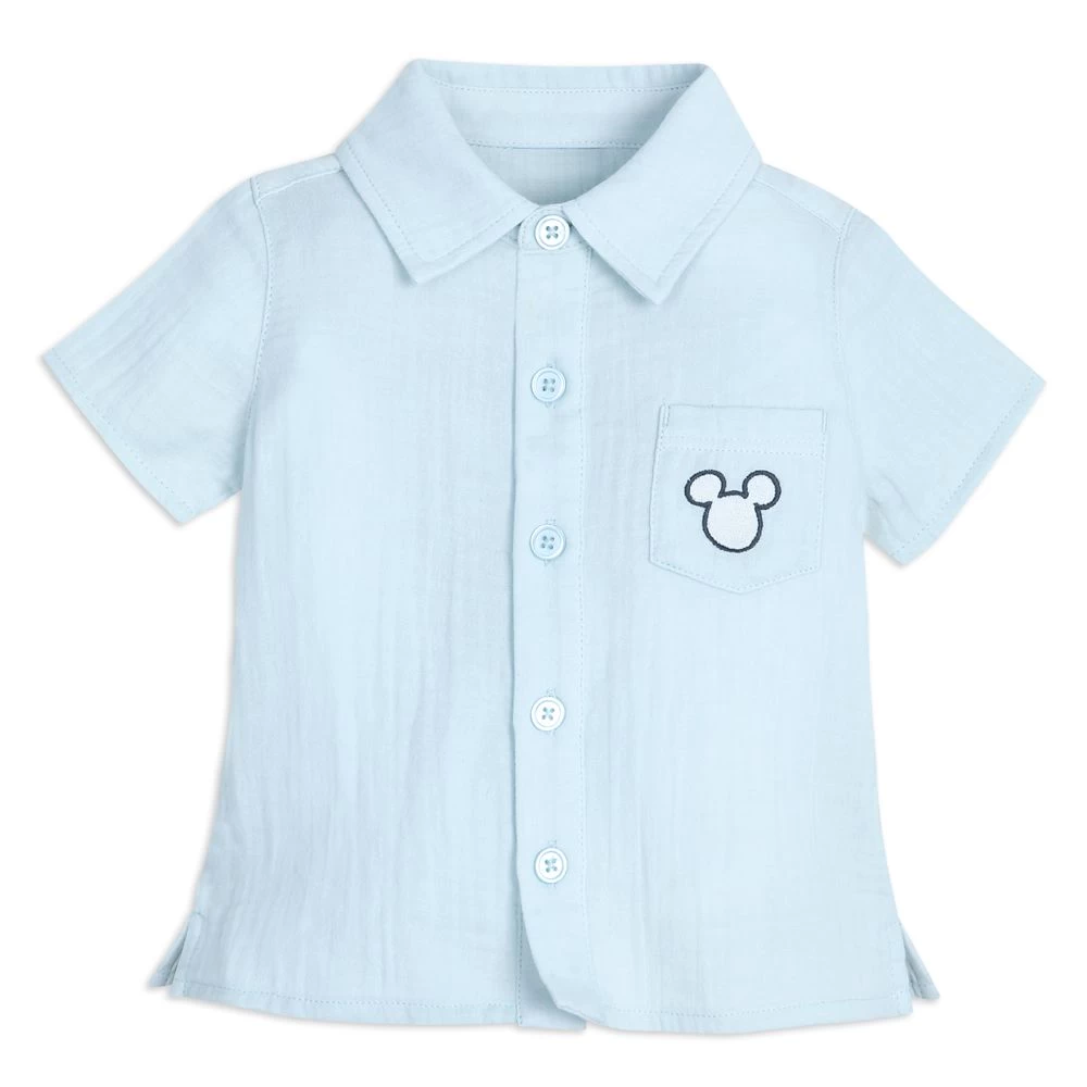 Disney Mickey Mouse Icon Woven Shirt And Pants Set For Baby 4 Disney Mickey Mouse Icon Woven Shirt And Pants Set For Baby - Image 2