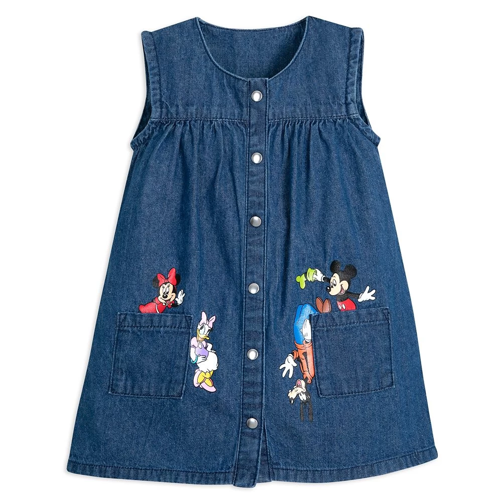 Disney Mickey Mouse And Friends Denim Dress For Baby 3 Disney Mickey Mouse And Friends Denim Dress For Baby