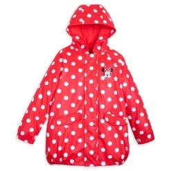 Disney Minnie Mouse Hooded Rain Jacket For Girls