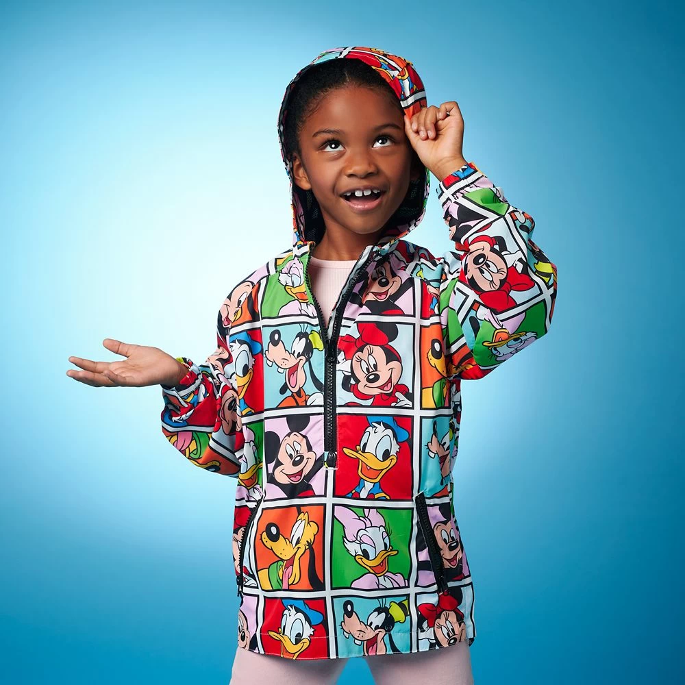 Disney Mickey Mouse And Friends Packable Hooded Rain Jacket For Kids 4 Disney Mickey Mouse And Friends Packable Hooded Rain Jacket For Kids - Image 2