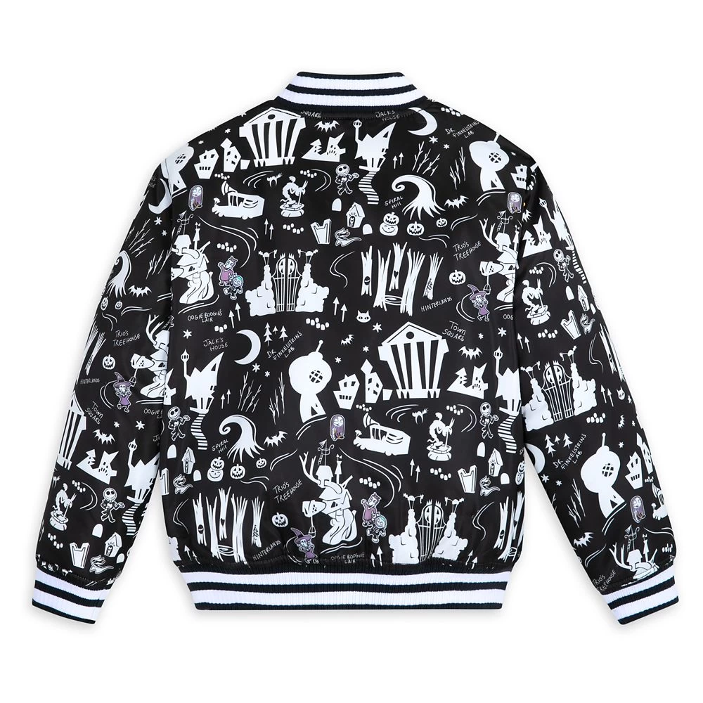 Disney The Nightmare Before Christmas Varsity Jacket For Kids 4 Disney The Nightmare Before Christmas Varsity Jacket For Kids - Image 2