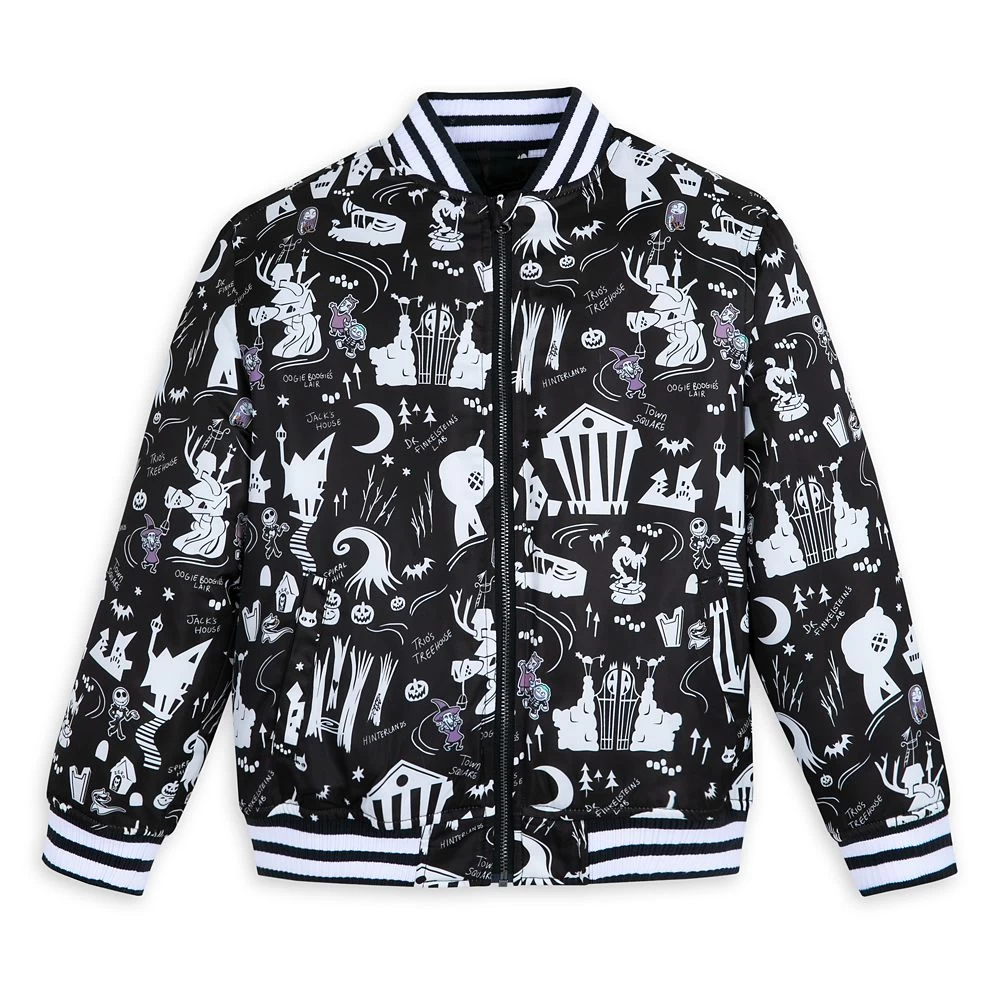 Disney The Nightmare Before Christmas Varsity Jacket For Kids 3 Disney The Nightmare Before Christmas Varsity Jacket For Kids