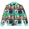 Disney Mickey Mouse Varsity Jacket For Kids -Girls Clothing Store 5004057810334