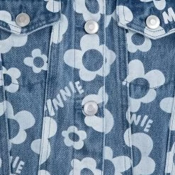 Disney Minnie Mouse Floral Denim Jacket For Girls -Girls Clothing Store 5004106880229 5