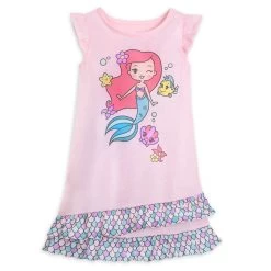 Disney Ariel And Flounder Nightshirt For Girls β The Little Mermaid
