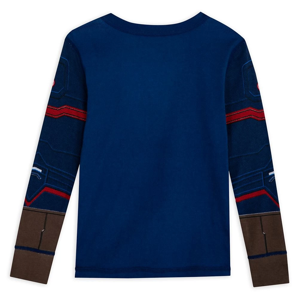Disney Captain America Costume PJ PALS For Kids 7 Disney Captain America Costume PJ PALS For Kids - Image 5