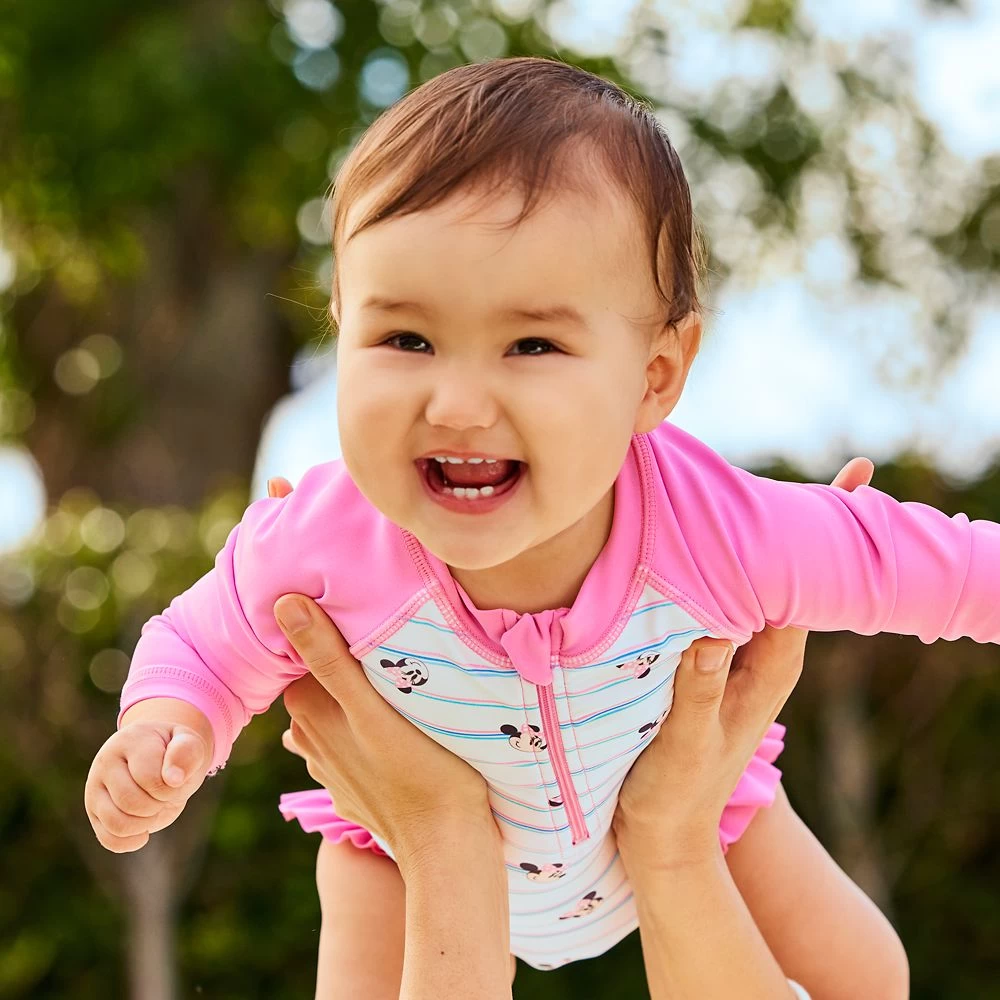 Disney Minnie Mouse Rash Guard Swimsuit For Baby 4 Disney Minnie Mouse Rash Guard Swimsuit For Baby - Image 2