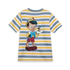 Disney Pinocchio And Jiminy Cricket Striped T-Shirt For Kids 14 Disney Pinocchio And Jiminy Cricket Striped T-Shirt For Kids -Girls Clothing Store 5007048020047 2