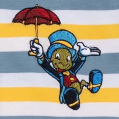 Disney Pinocchio And Jiminy Cricket Striped T-Shirt For Kids 15 Disney Pinocchio And Jiminy Cricket Striped T-Shirt For Kids -Girls Clothing Store 5007048020047 3