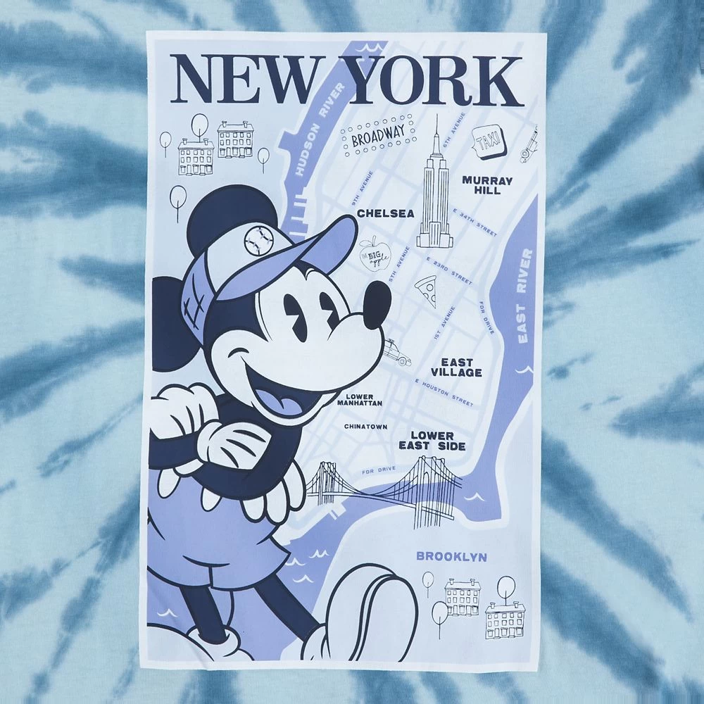 Disney Mickey Mouse New York Tie-Dye T-Shirt For Boys 4 Disney Mickey Mouse New York Tie-Dye T-Shirt For Boys - Image 2