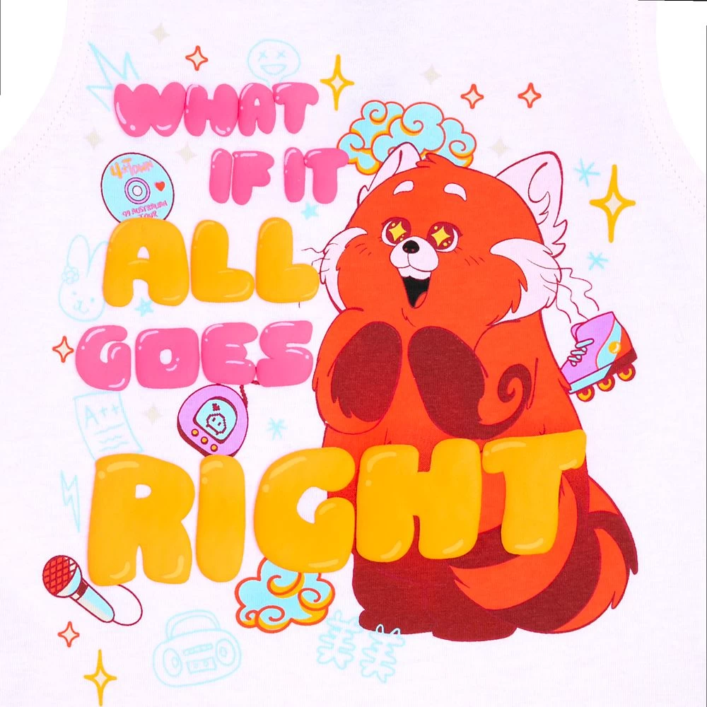 Disney Panda Mei Fashion Tank Top For Girls – Turning Red 4 Disney Panda Mei Fashion Tank Top For Girls – Turning Red - Image 2