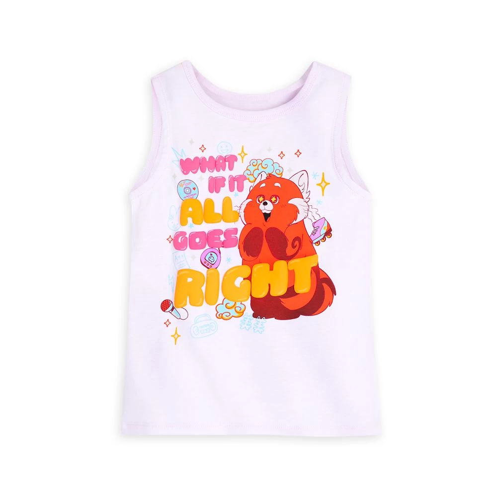 Disney Panda Mei Fashion Tank Top For Girls – Turning Red 3 Disney Panda Mei Fashion Tank Top For Girls – Turning Red