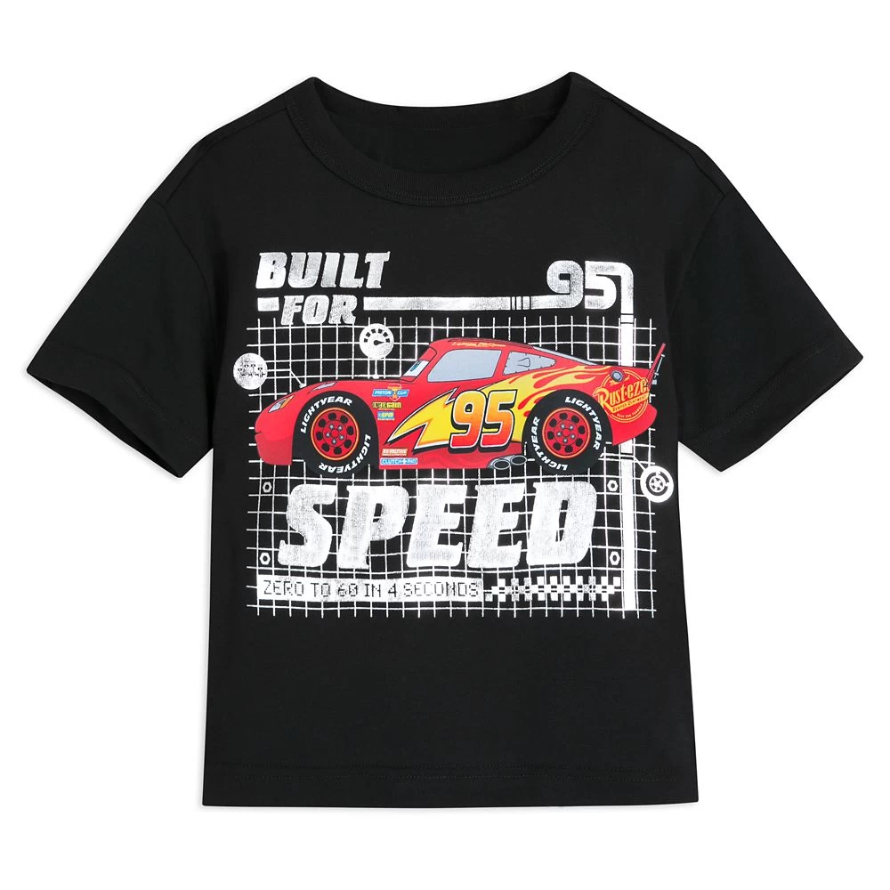 Disney Lightning McQueen ''Built For Speed'' T-Shirt For Kids – Cars 3 Disney Lightning McQueen ''Built For Speed'' T-Shirt For Kids – Cars