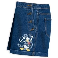 Disney Donald Duck Denim Shorts For Women – 90th Anniversary 12 Disney Donald Duck Denim Shorts For Women – 90th Anniversary -Girls Clothing Store 5100057750275 3
