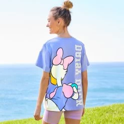 Disney Daisy Duck Back To Front T-Shirt For Women 7 Disney Daisy Duck Back To Front T-Shirt For Women -Girls Clothing Store 5106106030188 2