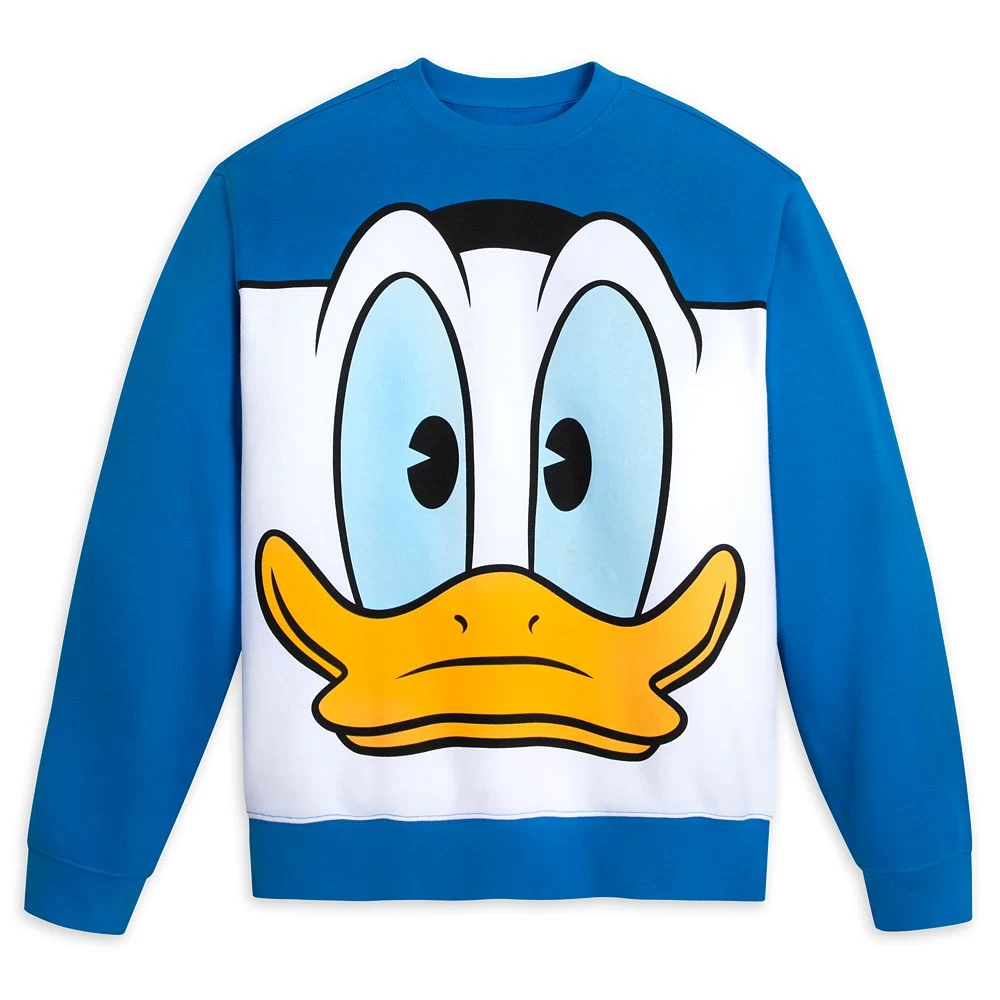 Disney Donald Duck Pullover Sweatshirt For Adults 3 Disney Donald Duck Pullover Sweatshirt For Adults