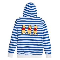 Disney Winnie The Pooh Striped Pullover Hoodie For Adults -Girls Clothing Store 5201059750216 2