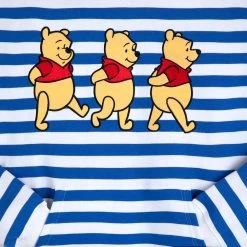 Disney Winnie The Pooh Striped Pullover Hoodie For Adults -Girls Clothing Store 5201059750216 3