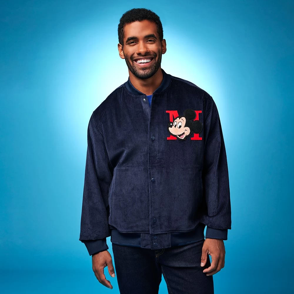 Disney Mickey Mouse Corduroy Bomber Jacket For Men 4 Disney Mickey Mouse Corduroy Bomber Jacket For Men - Image 2