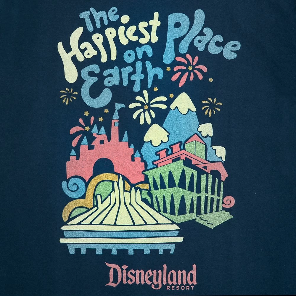 Disneyland ''The Happiest Place On Earth'' Long Sleeve T-Shirt For Adults 4 Disneyland ''The Happiest Place On Earth'' Long Sleeve T-Shirt For Adults - Image 2