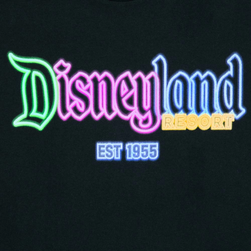 Disneyland Glow-in-the-Dark Neon Logo T-Shirt For Adults 5 Disneyland Glow-in-the-Dark Neon Logo T-Shirt For Adults - Image 3