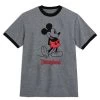 Mickey Mouse Standing Ringer T-Shirt For Adults – Disneyland -Girls Clothing Store 5205057340192