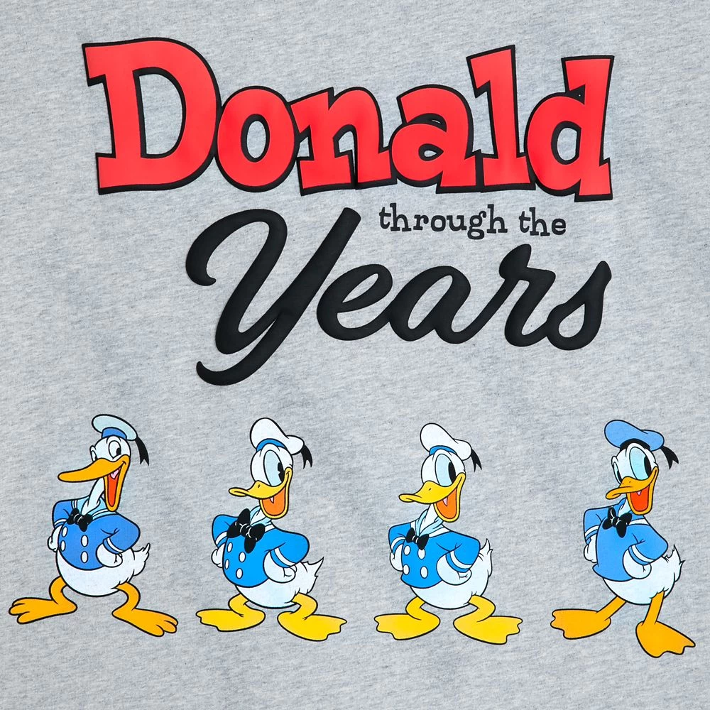 Disney Donald Duck Through The Years T-Shirt For Adults 4 Disney Donald Duck Through The Years T-Shirt For Adults - Image 3