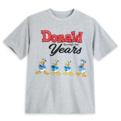 Front Page 6 Disney Donald Duck Through The Years T-Shirt For Adults
