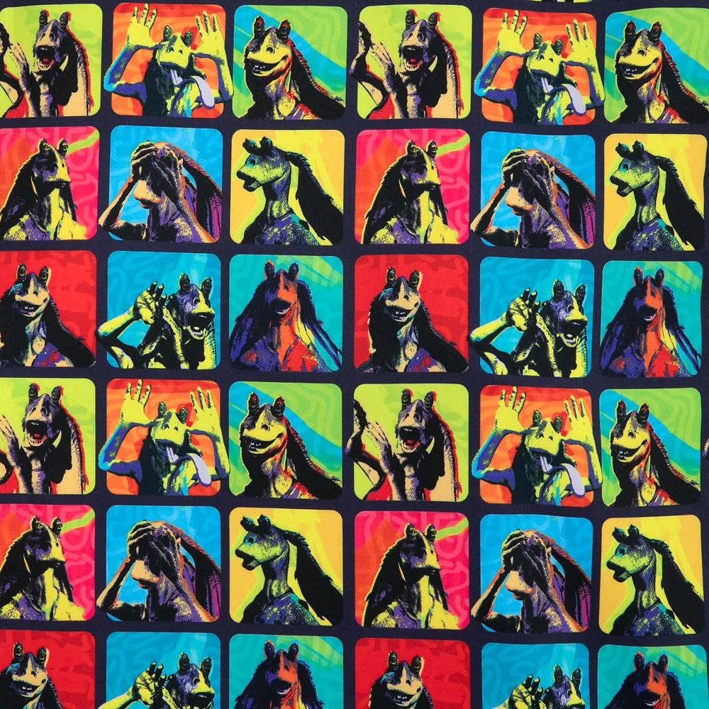 Disney Star Wars ''Jar Pop'' Button Down Shirt For Adults By RSVLTS 6 Disney Star Wars ''Jar Pop'' Button Down Shirt For Adults By RSVLTS - Image 4