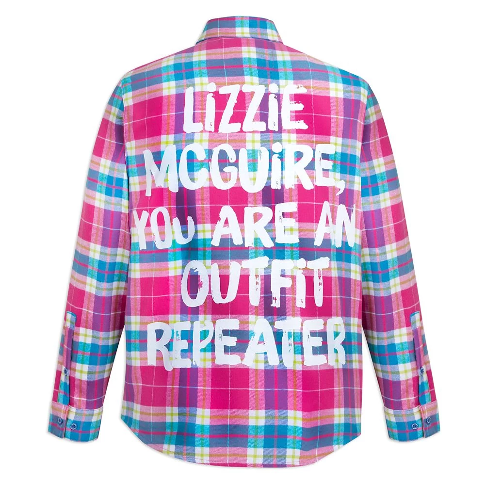 Disney Lizzie McGuire Flannel Shirt For Adults By Cakeworthy 3 Disney Lizzie McGuire Flannel Shirt For Adults By Cakeworthy