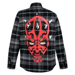 Disney Darth Maul Flannel Shirt For Adults By Cakeworthy – Star Wars: Episode 1 – The Phantom Menace