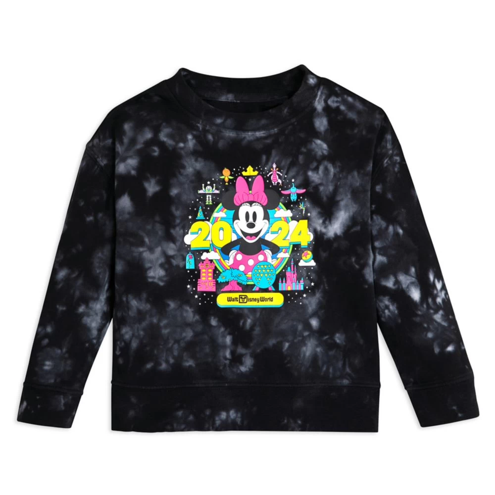 Walt Disney World 2024 Tie-Dye Pullover Sweatshirt For Kids 3 Walt Disney World 2024 Tie-Dye Pullover Sweatshirt For Kids