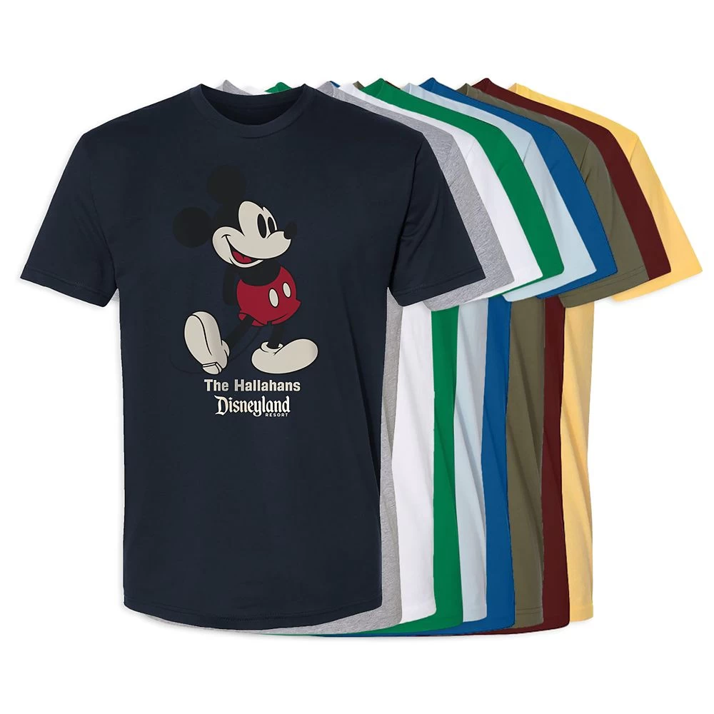 Adults' Disneyland Standing Mickey Mouse T-Shirt – Customized 3 Adults' Disneyland Standing Mickey Mouse T-Shirt – Customized
