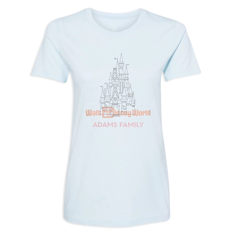 Women's Cinderella Castle Walt Disney World T-Shirt – Customized 5 Women's Cinderella Castle Walt Disney World T-Shirt – Customized - Image 3