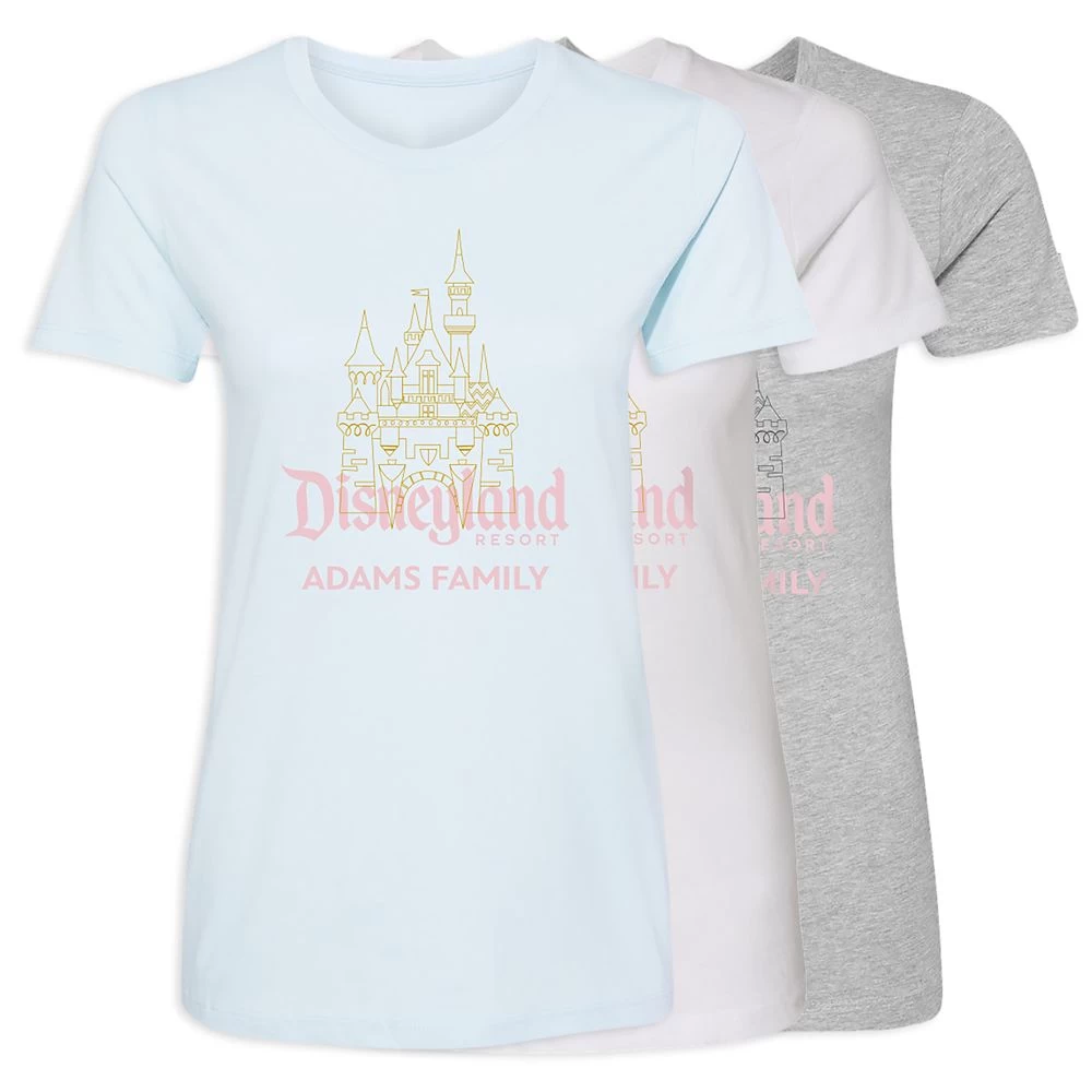 Women's Sleeping Beauty Castle Disneyland T-Shirt – Customized 3 Women's Sleeping Beauty Castle Disneyland T-Shirt – Customized