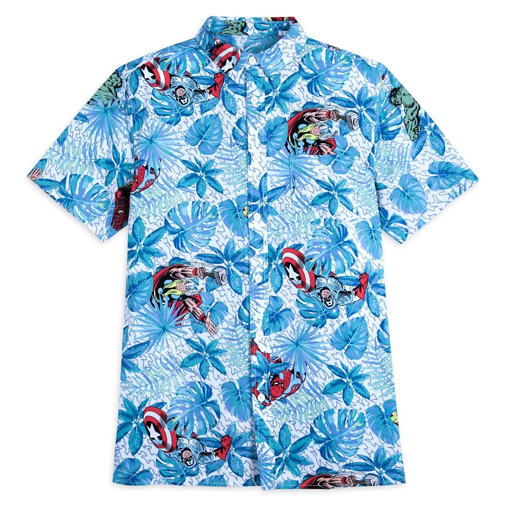 Disney The Avengers Woven Shirt For Adults 3 Disney The Avengers Woven Shirt For Adults