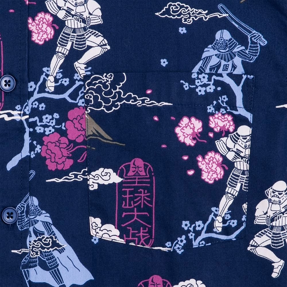 Disney Darth Vader And Stormtroopers As Samurai Woven Shirt For Adults – Star Wars 5 Disney Darth Vader And Stormtroopers As Samurai Woven Shirt For Adults – Star Wars - Image 3