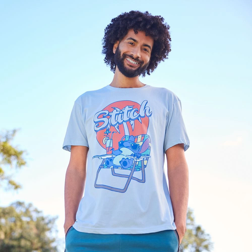 Disney Stitch Beach Chair T-Shirt For Adults – Lilo & Stitch 4 Disney Stitch Beach Chair T-Shirt For Adults – Lilo & Stitch - Image 2