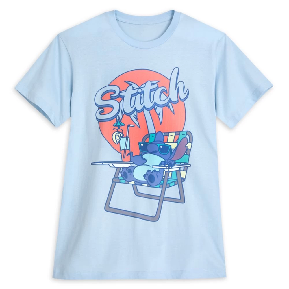 Disney Stitch Beach Chair T-Shirt For Adults – Lilo & Stitch 3 Disney Stitch Beach Chair T-Shirt For Adults – Lilo & Stitch
